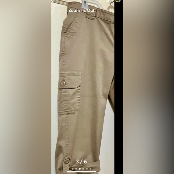 St John’s Bay Kahki 3/4 Cargo pants - Picture 4 of 8